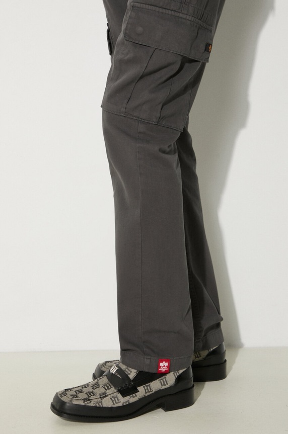 Pamučne hlače Alpha Industries Agent Pant 158205 siva