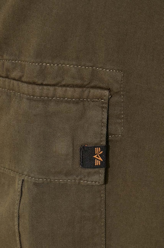 Pamučne hlače Alpha Industries Agent Pant zelena 158205