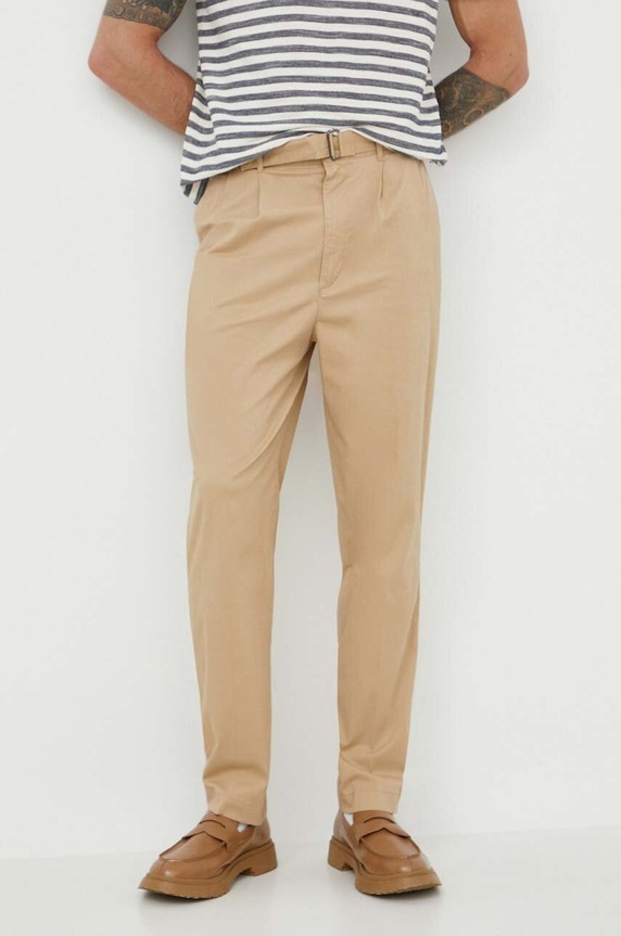 Michael Kors pantaloni CS4301BDR2 bej SS24