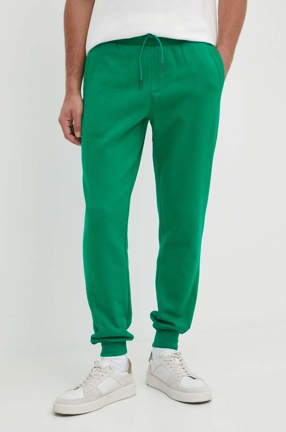Tommy Hilfiger spodnie dresowe dzianina zielony MW0MW36142