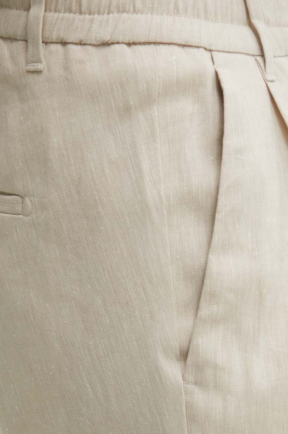 Drykorn spodnie lniane CHASY beżowy 40393.126014