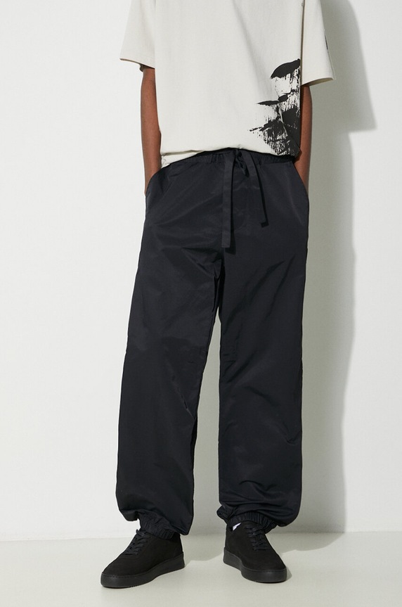 Tepláky A-COLD-WALL* Cinch Pant hladký černá ACWMB266