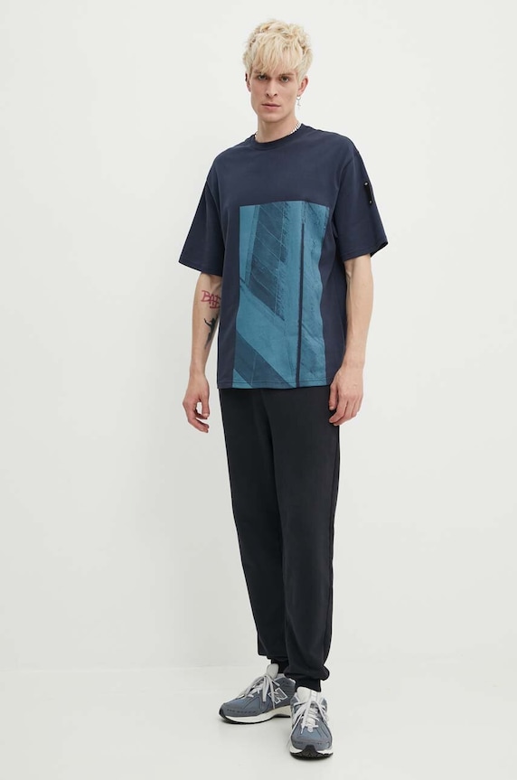 Bavlněné tepláky A-COLD-WALL* Essential Sweatpant ACWMB274 černá SS24