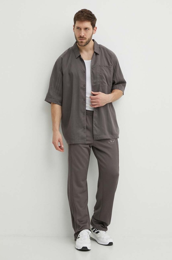 Tepláky adidas Originals IT7455 šedá SS24