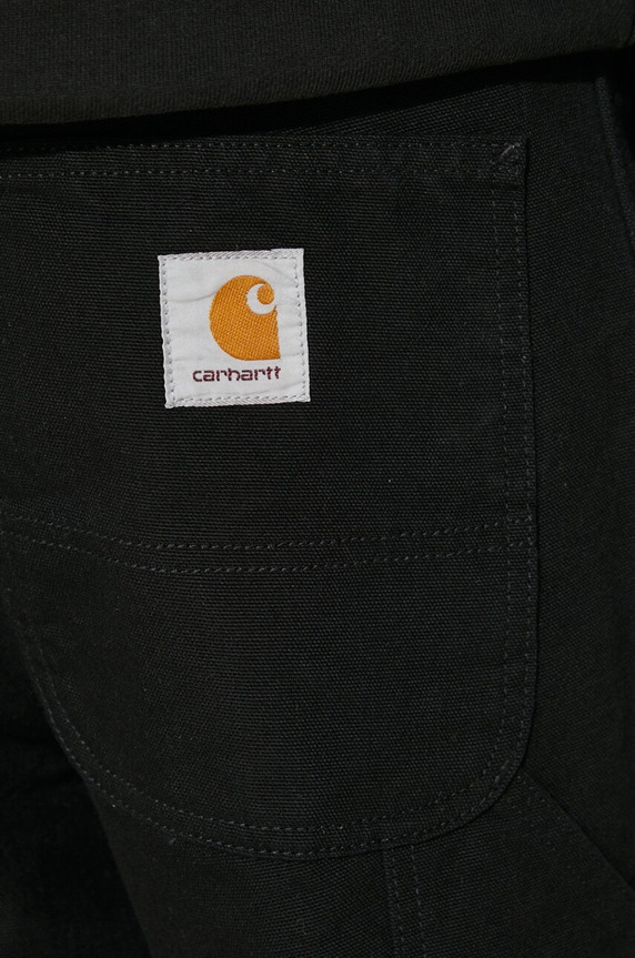 Carhartt WIP spodnie bawełniane Double Knee Pant I031501.8902 czarny