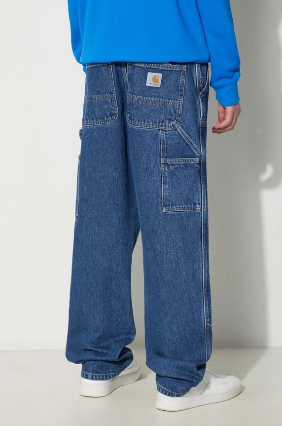 Дрехи Дънки Carhartt WIP Double Knee Pant I032699.106 син