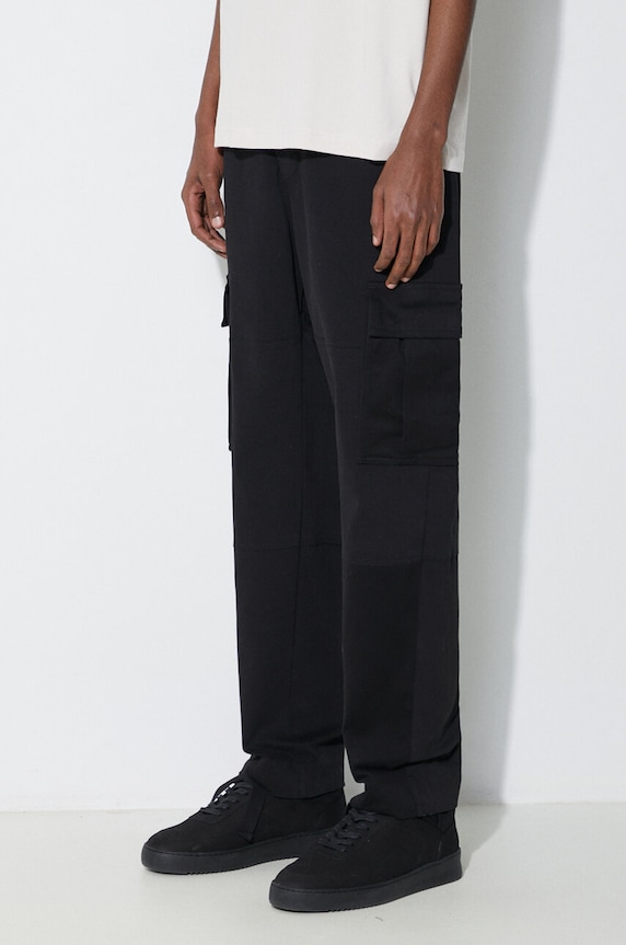 Marcelo Burlon spodnie Cross Cotton Cargo czarny CMCF014S24FAB0011001
