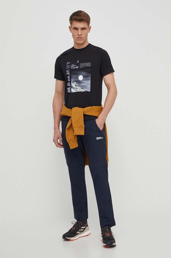 Jack Wolfskin spodnie outdoorowe ACTIVE TRACK 1508241 granatowy SS24