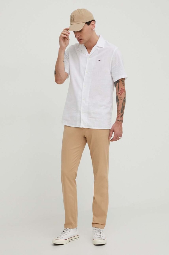 Панталон Tommy Jeans DM0DM19166 бежов SS24