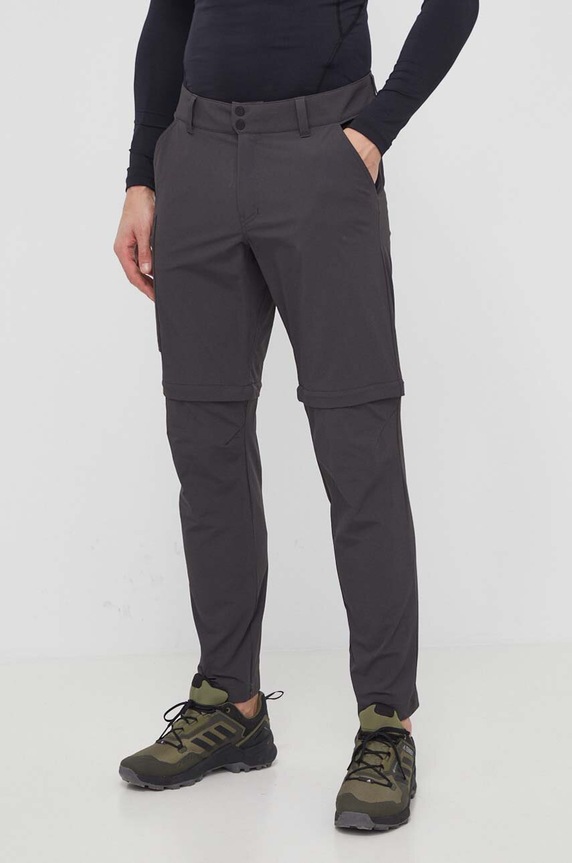 Helly Hansen spodnie outdoorowe Brono tkanina szary 63152