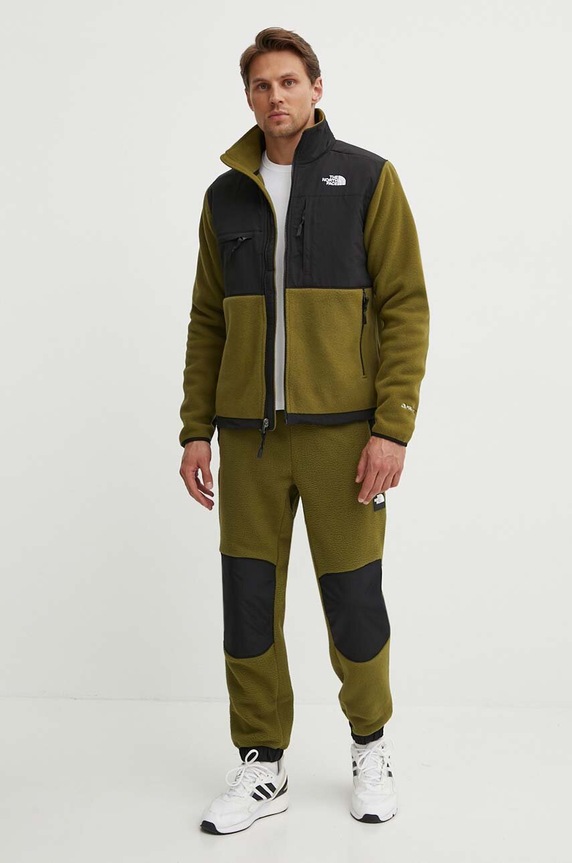 The North Face spodnie dresowe M Fleeski Y2K Pant NF0A879MPIB1 zielony SS24