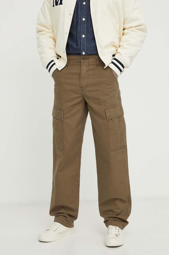 Levi's spodnie bawełna zielony A7364