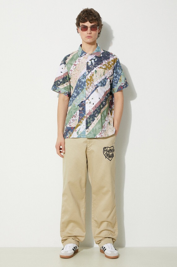 Human Made cotton trousers Chino Pants HM27PT006 beige SS24