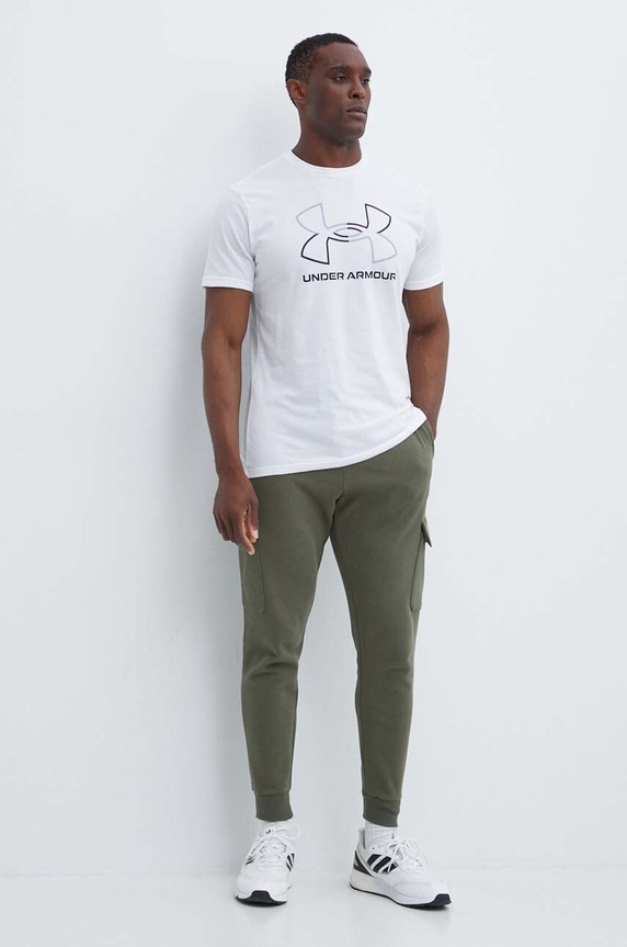 Παντελόνι φόρμας Under Armour 1382134 πράσινο SS24