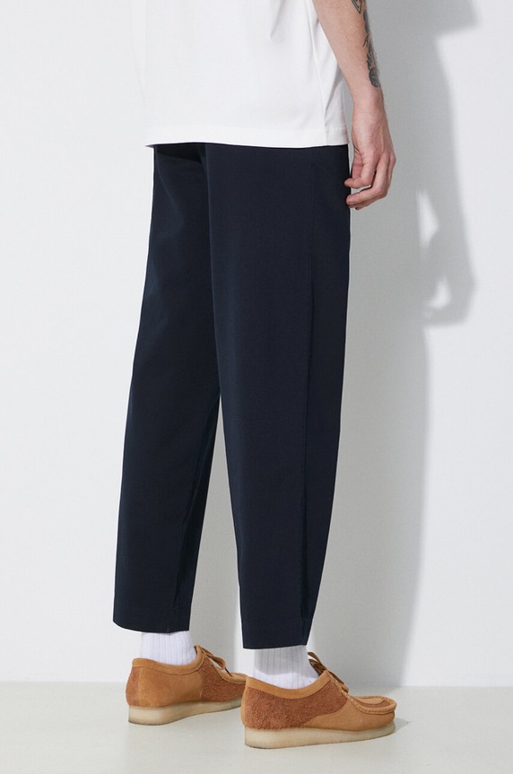 Clothing Fred Perry cotton trousers Straight Leg Twill Trouser T6530.608 navy