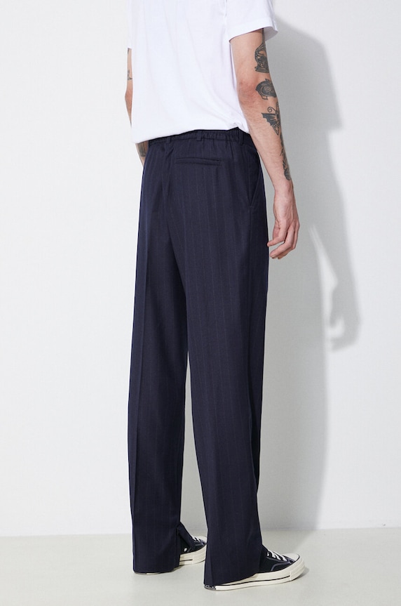 Abbigliamento 424 pantaloni in lana Straight Leg Pants FF4SMT10BP.TR351.560 blu navy