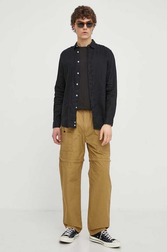 Oblečenie Nohavice Levi's A5752 béžová