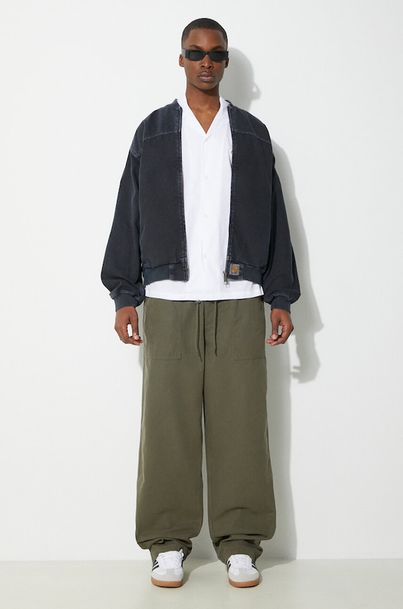 Vans spodnie bawełniane Premium Standards Easy Trouser LX VN000GZ2KCZ1 zielony SS24