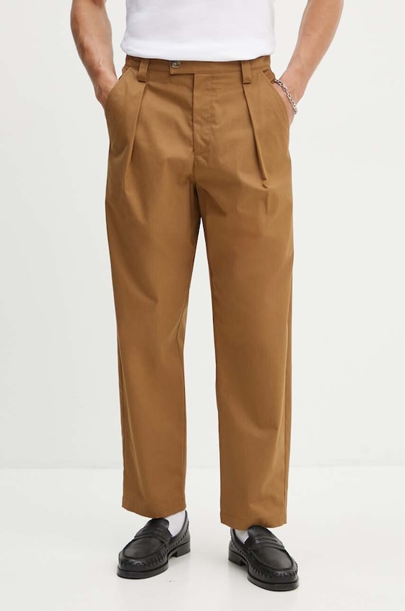 A.P.C. spodnie bawełniane bawełna brązowy COGXS.H08428.CAB