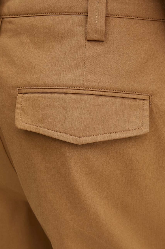 A.P.C. spodnie bawełniane brązowy COGXS.H08428.CAB