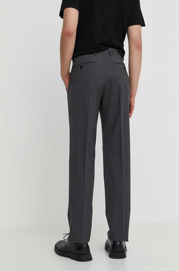 Odzież Theory spodnie wełniane I0271254 szary