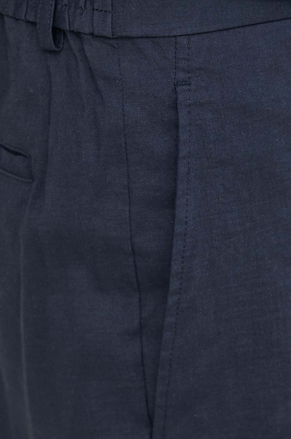 Theory szorty lniane granatowy O0373214