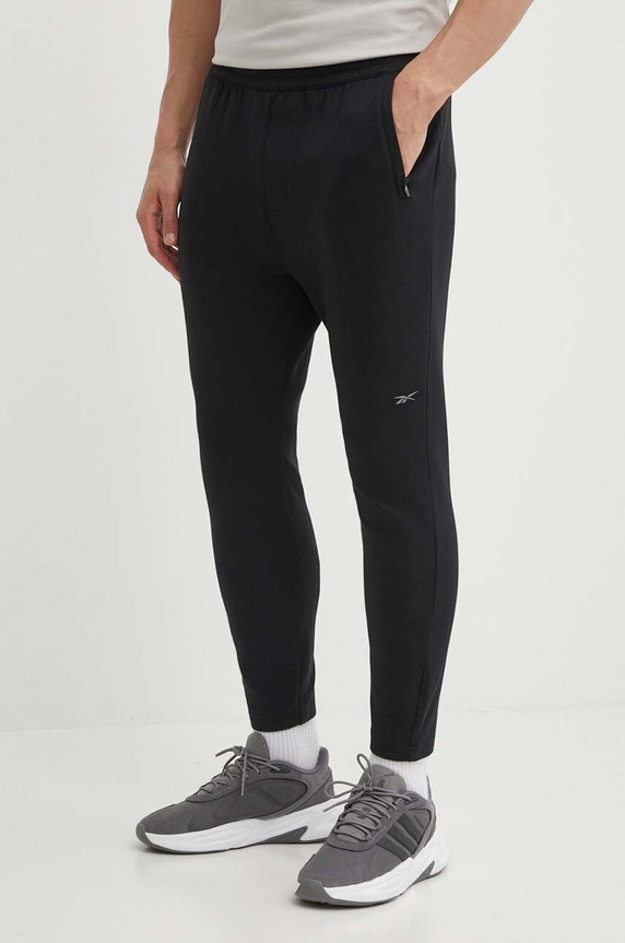 Tepláky Reebok Active Collective s elastanom čierna 100075686