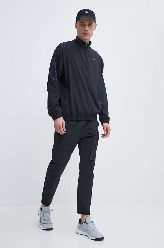Nohavice Reebok Active Collective 100075607 čierna AW24