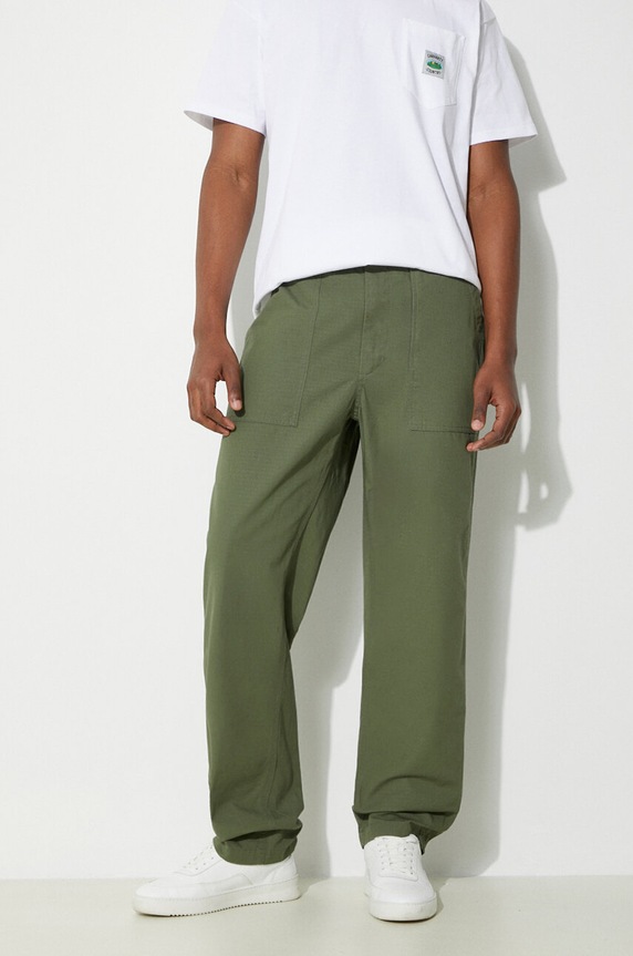 Engineered Garments cotton trousers Fatigue Pant cotton green OR299.CT010