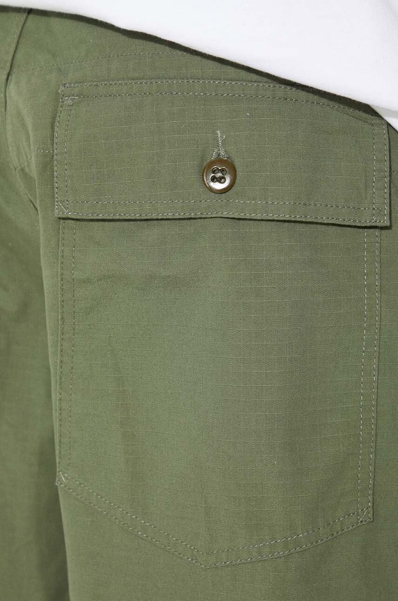 Engineered Garments cotton trousers Fatigue Pant OR299.CT010 green