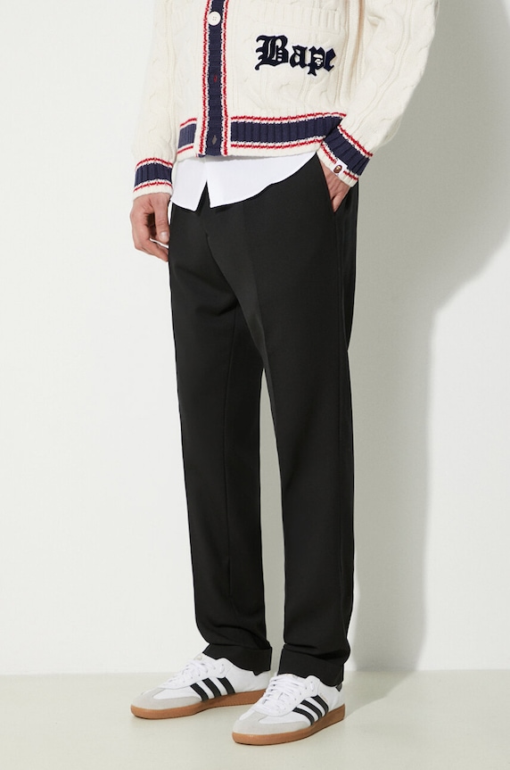 Paul Smith spodnie wełniane tkanina czarny M1R.921T.G00001