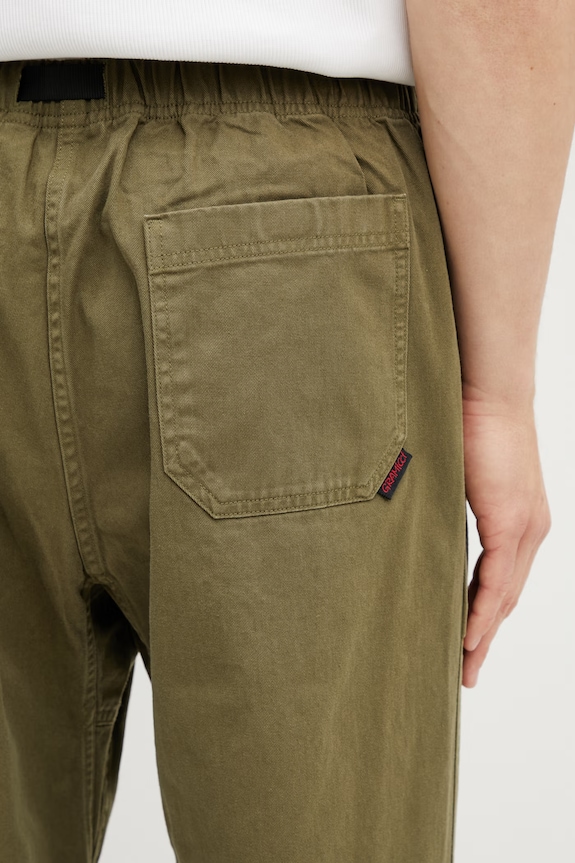 Gramicci pantaloni bumbac pentru bărbați verde G114.OGT