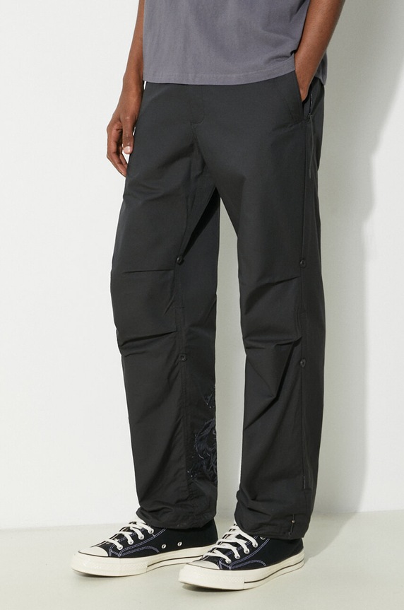 Maharishi pantaloni Original Dragon Snopants applique nero 5063.BLACK