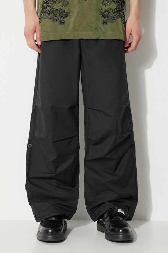 Maharishi trousers Original Loose Snopants plain black 4039.BLACK