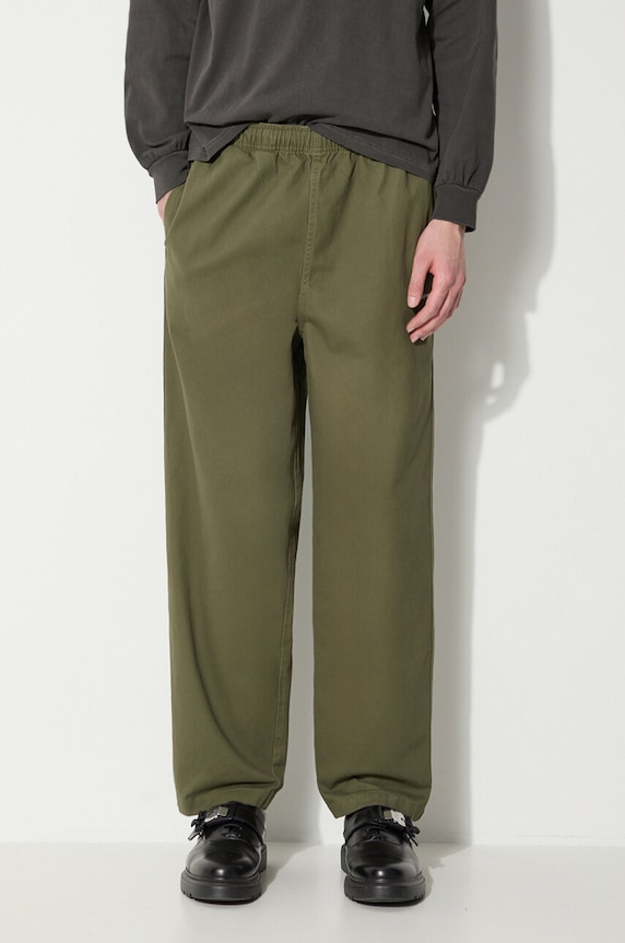 thisisneverthat spodnie Easy Pant zielony TN240WPACP01