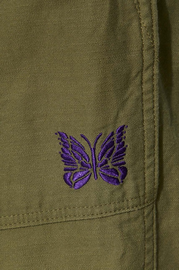 Needles pantaloni in cotone String Fatigue Pant OT181 verde
