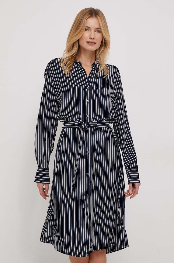 Φόρεμα Tommy Hilfiger WW0WW40563 σκούρο μπλε SS24
