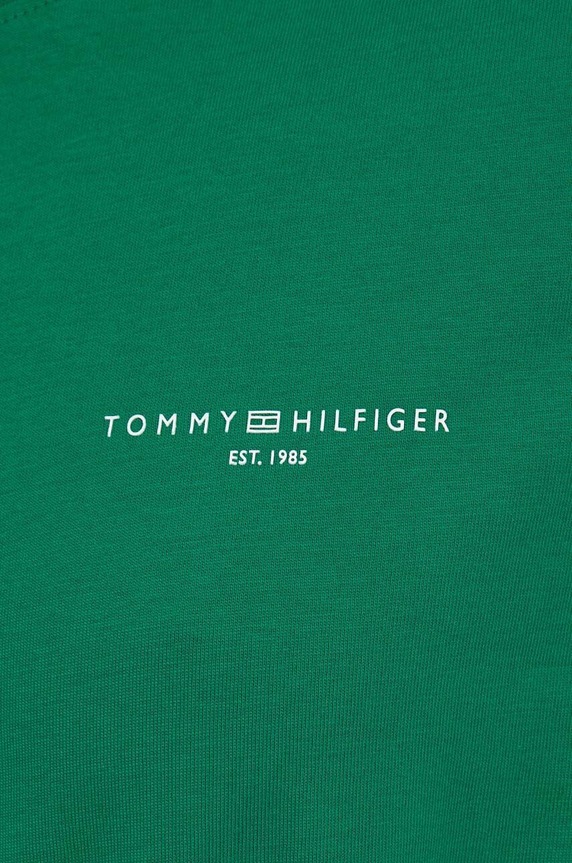 Pamučna haljina Tommy Hilfiger WW0WW40734 zelena