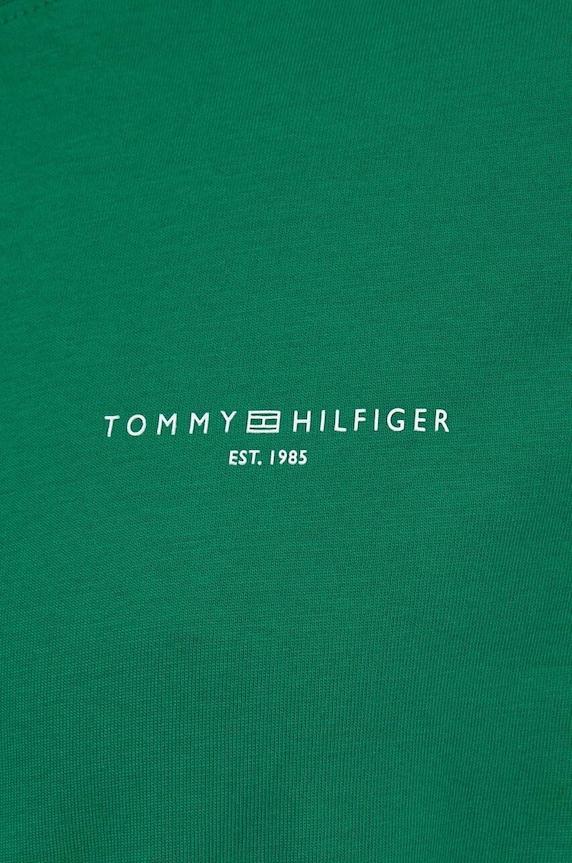 Pamučna haljina Tommy Hilfiger WW0WW40734 zelena