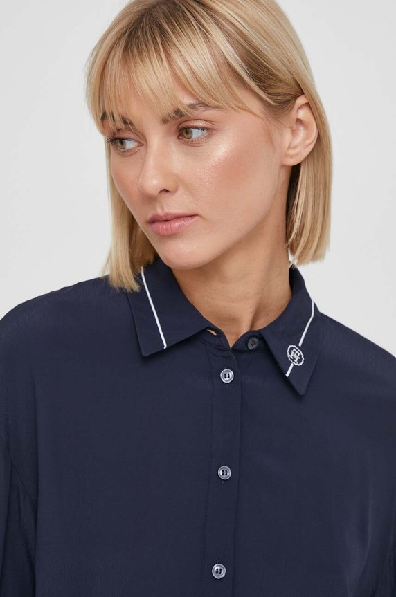 Šaty Tommy Hilfiger tmavomodrá WW0WW41009
