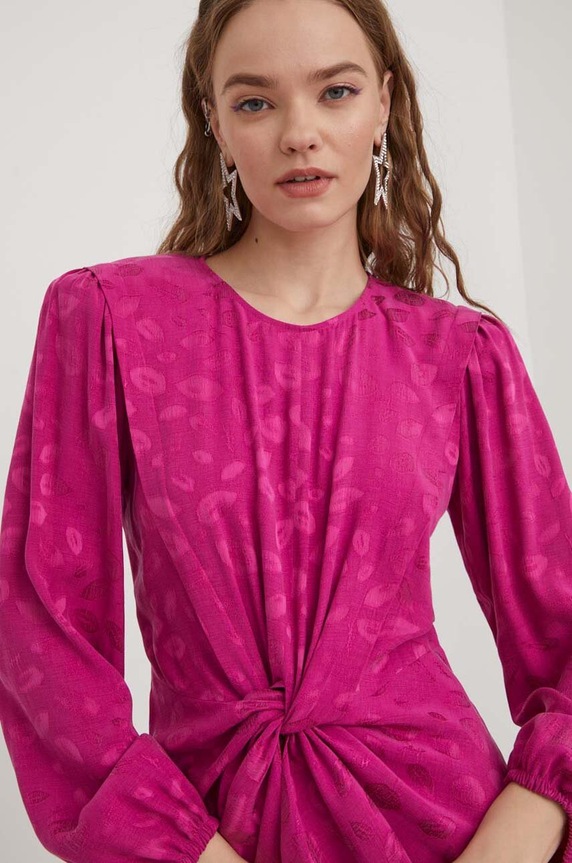 Odzież HUGO sukienka 50504499 różowy