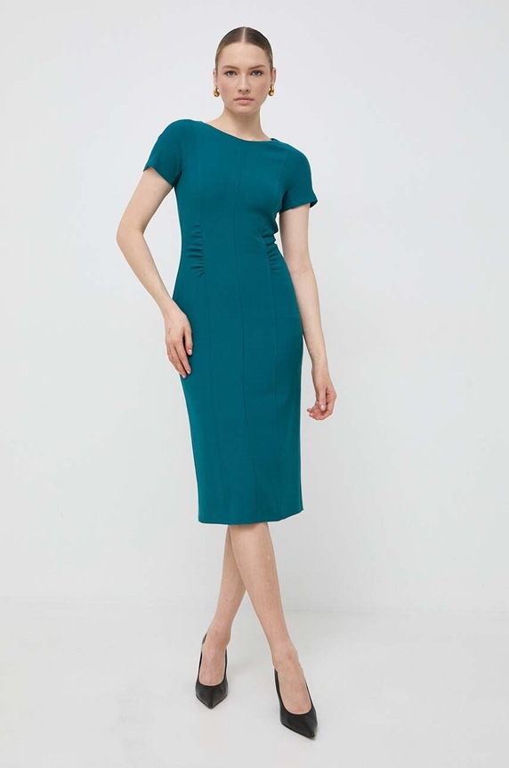 BOSS rochie 50506992 verde SS24