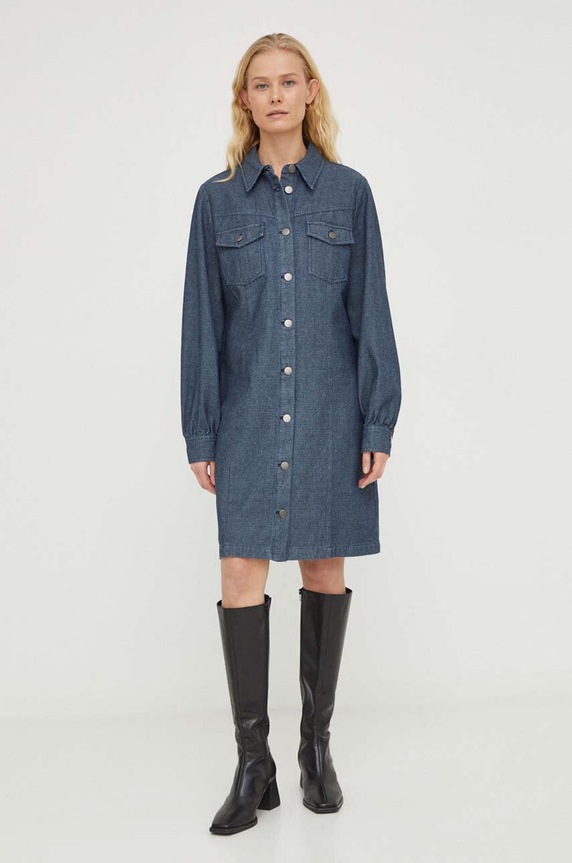 Šaty Bruuns Bazaar BBW3700 modrá SS24