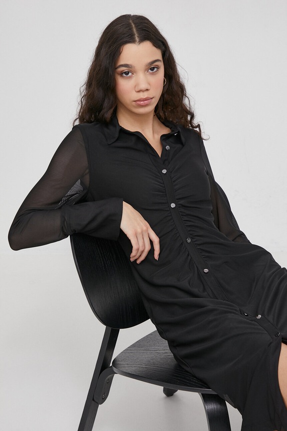 Šaty Dkny mini černá DD3KP370