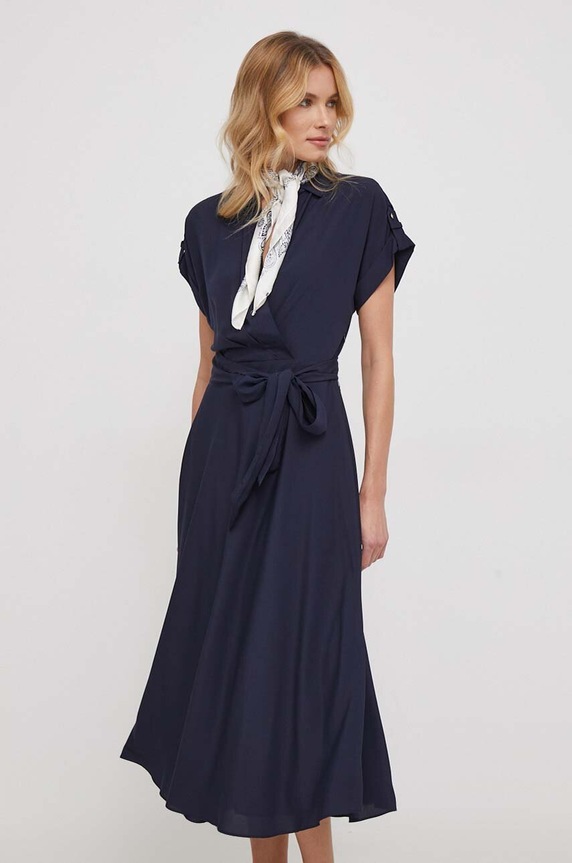 Lauren Ralph Lauren sukienka 250909427 granatowy SS25