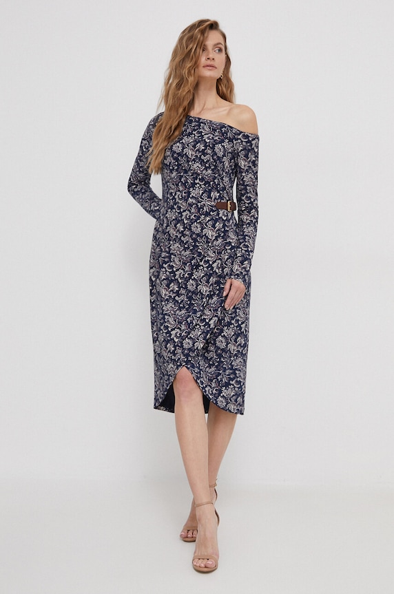 Šaty Lauren Ralph Lauren 250925971 tmavomodrá SS24