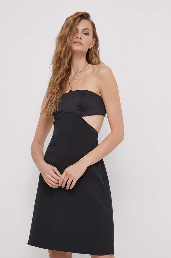 Calvin Klein Jeans sukienka z elastanem czarny J20J222521