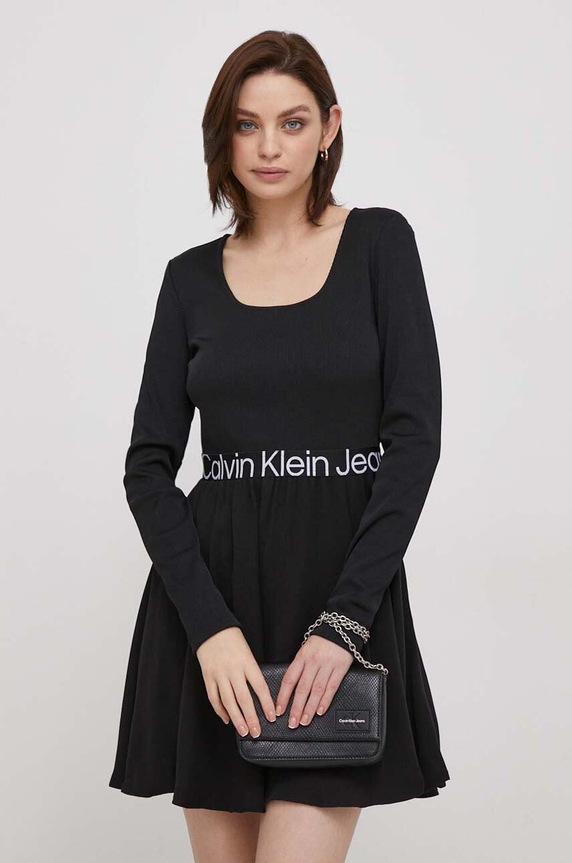 Calvin Klein Jeans sukienka czarny J20J222523