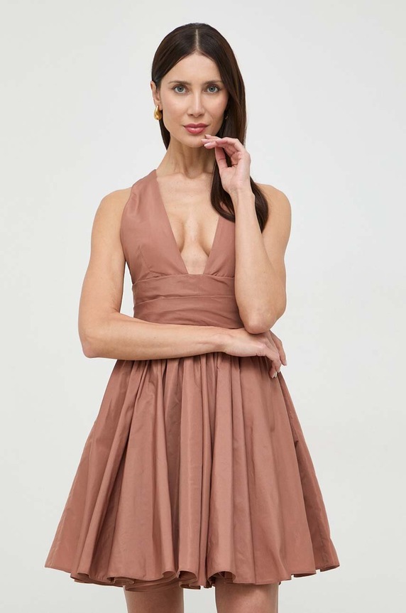 Φόρεμα Pinko 102777.Y3LE καφέ SS24