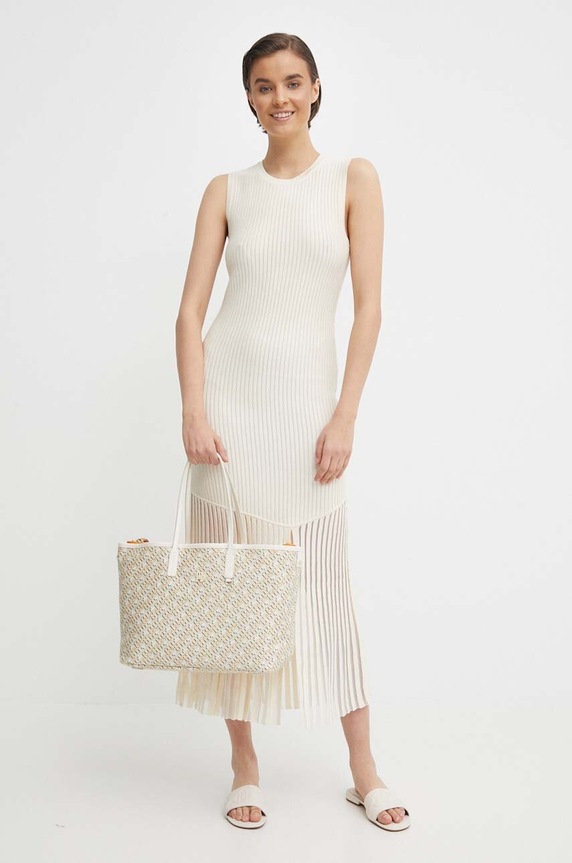 Рокля Dkny P4BUAN36 бежов SS24